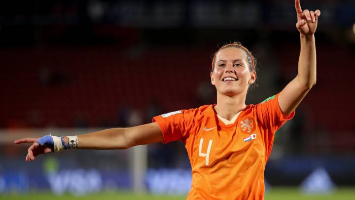 Merel Van Dongen, jugadora de Holanda, durante el Mundial de Francia.