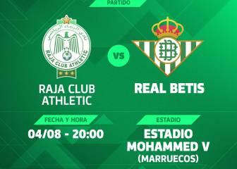 El Betis juega el 4 de agosto en Casablanca ante el Raja