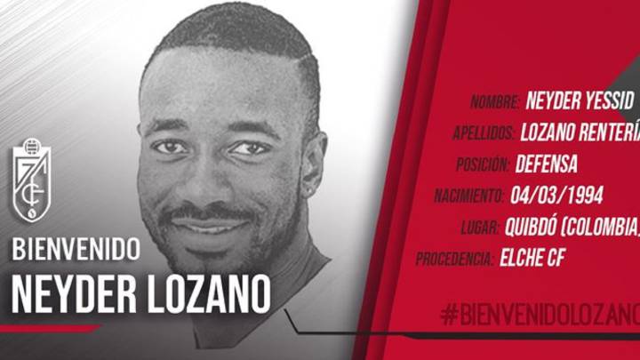 Neyder Lozano fichó por el Granada.