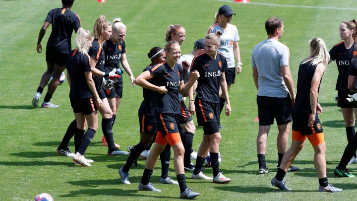 Holanda, en un entreno.