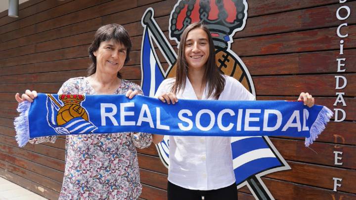 Lucía Rodríguez, jugadora de la Real Sociedad.