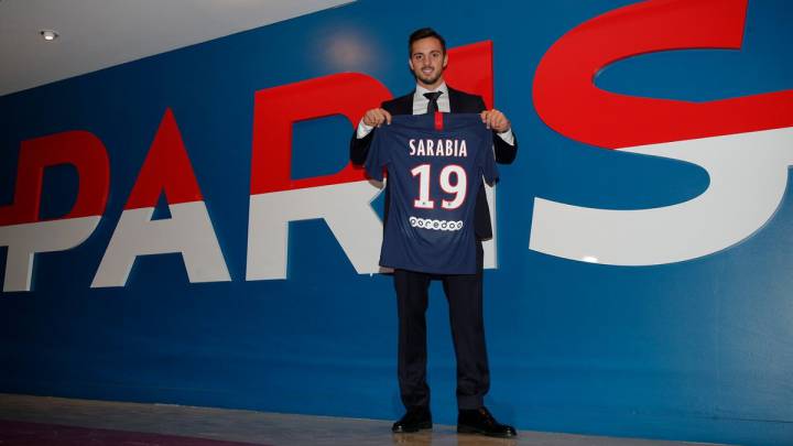 Sarabia, presentado con el PSG
