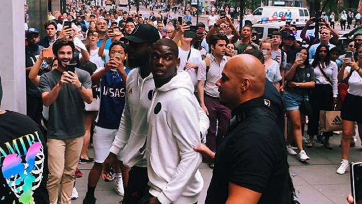 Pogba, en Nueva York.