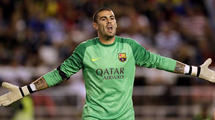 21/09/13 PARTIDO PRIMERA DIVISION RAYO VALLECANO - BARCELONA VICTOR VALDES