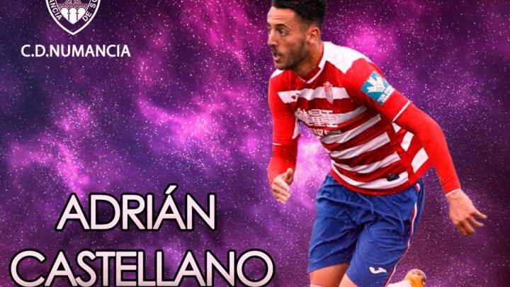 El lateral Adri Castellano, traspasado al Numancia