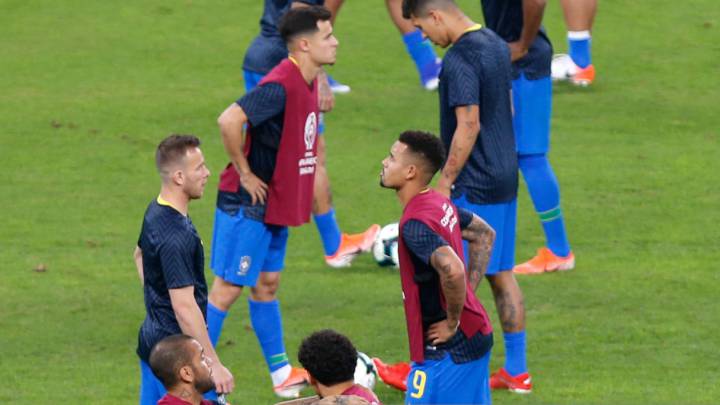 Entrenamiento de Brasil antes de la Final de la Copa América 2019