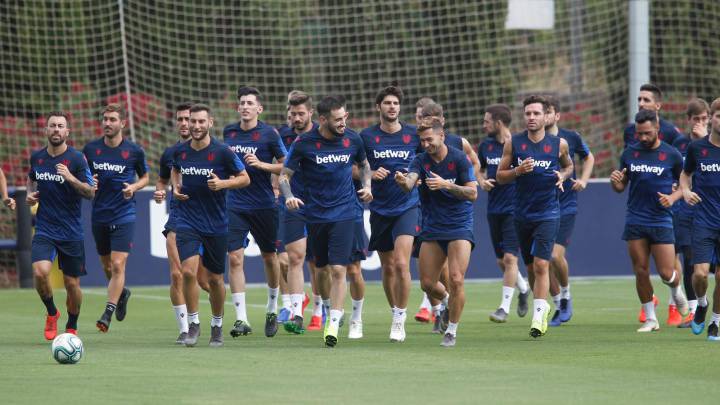 Primer entrenamiento del Levante.