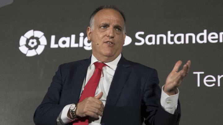 Tebas: "Los partidos de los lunes y los viernes son innegociables"