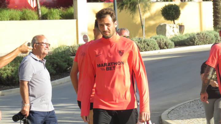 El centrocampista del Sevilla Franco Mudo Vázquez habló de los primeros días a las órdenes de Julen Lopetegui y alabó a Munas Dabbur y Diego Carlos.