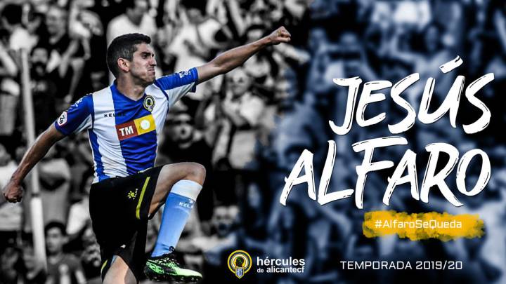 Jesús Alfaro firma con el Hércules hasta 2021.