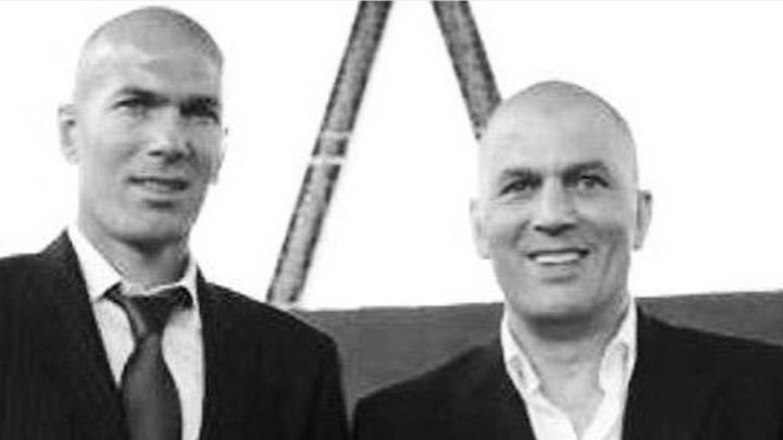 Zinedine Zidane junto a su hermano Farid.
