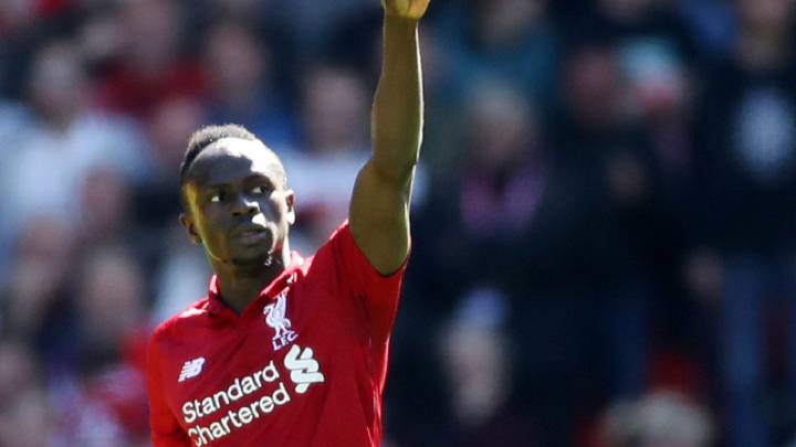 El delantero senegalés del Liverpool, Sadio Mané, durante un partido.