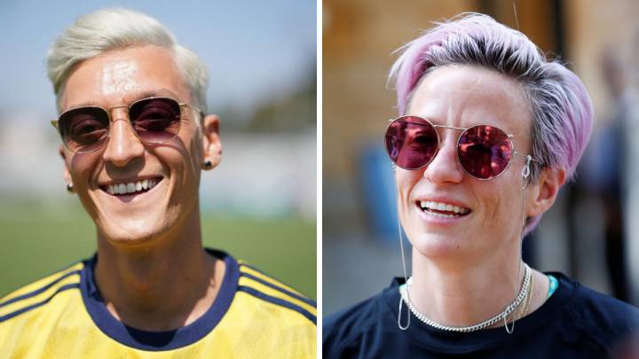 Aubameyang y su broma a Özil con Rapinoe