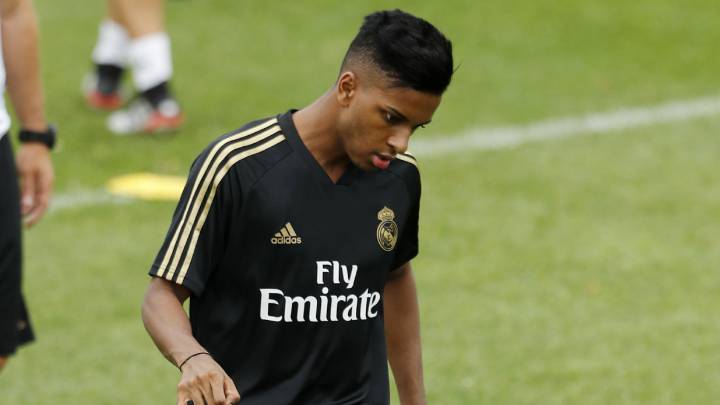 Rodrygo durante uno de los entrenamientos en Montreal.