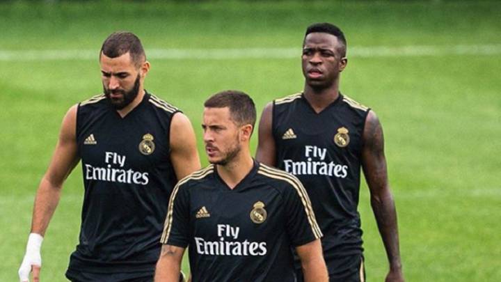 Vinicius, Hazard y Benzema