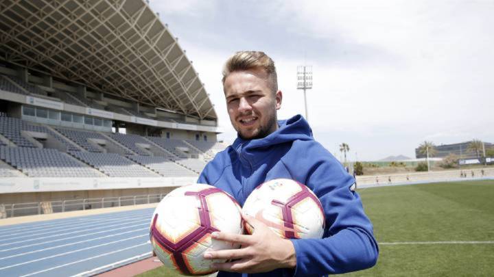 El jugador del Málaga, Javier Ontiveros.