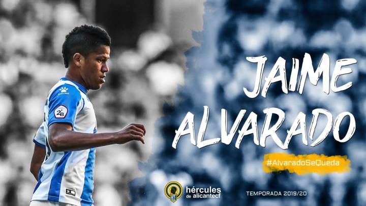 Jaime Alvarado seguirá un año más en el Hércules.