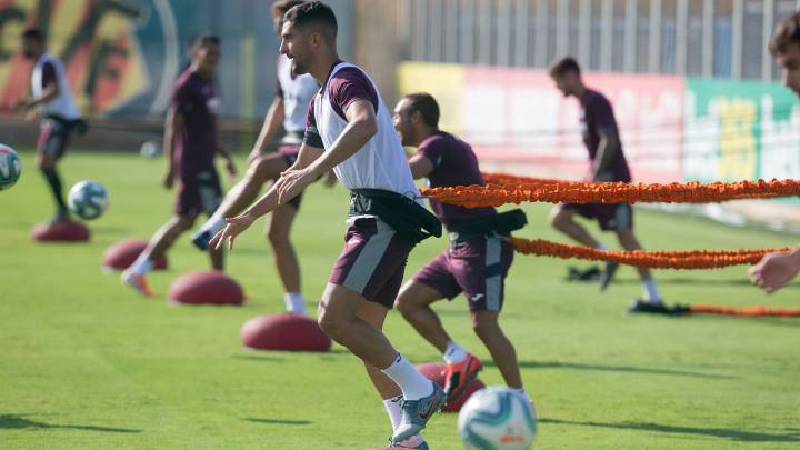 Álvaro Gónzalez durante la pretemporada con el Villarreal.