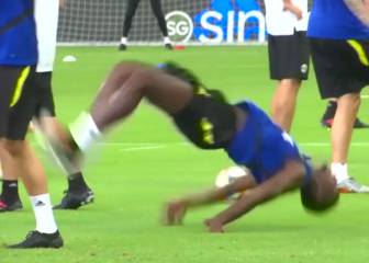 Juega en otra liga en lo físico: el 'gusano' sin brazos de Pogba, inalcanzable para la mayoría