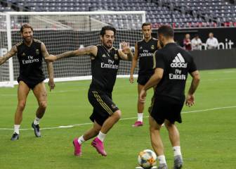 El entrenamiento del Real Madrid en Houston