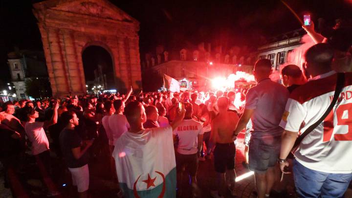 198 detenidos en Francia tras la victoria de Argelia