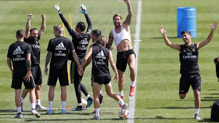 ENTRENAMIENTO REAL MADRID PRETEMPORADA GIRA MONTREAL