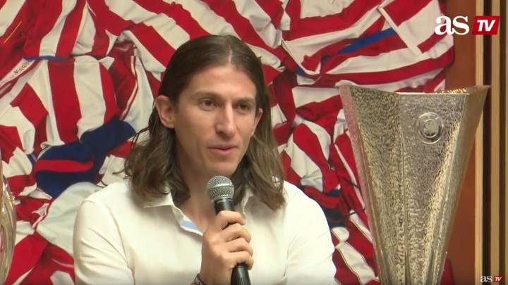 Señal de TV en directo: Filipe Luis se despide del Atlético de Madrid