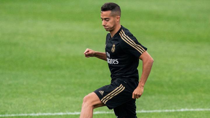 Lucas Vázquez, en un entrenamiento del Real Madrid durante la estadía en Montreal.