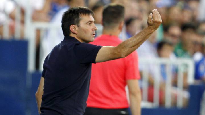 Garitano, en un partido con el Leganés.