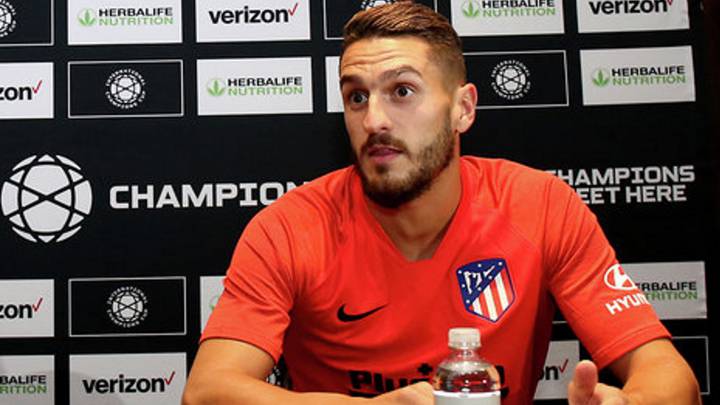 Koke habló tras la llegada del Atlético a Dallas.