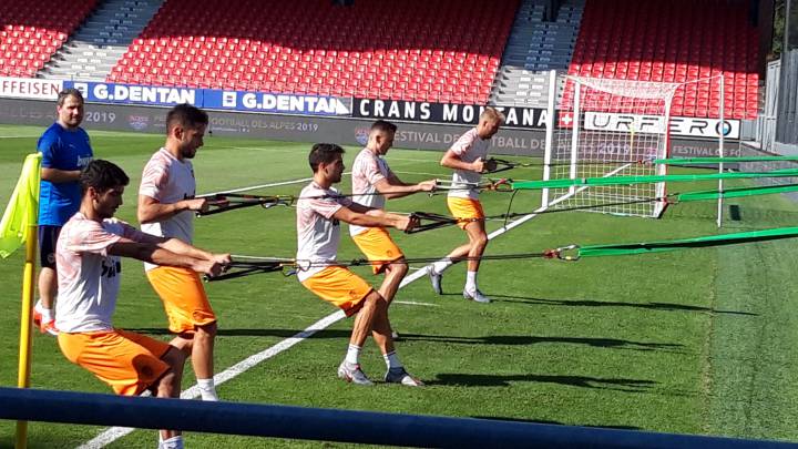 Pascu, Medrán, Sobrino, Cheryshev y Uros Racic.