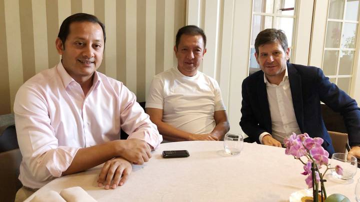 Anil Murthy, Peter Lim y Mateu Alemany, de archivo.