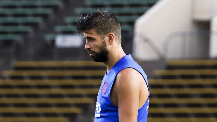 Piqué, baja ante el Vissel Kobe por molestias musculares