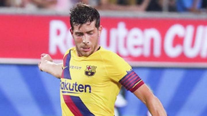 Sergi Roberto durante el partido ante el Vissel Kobe.