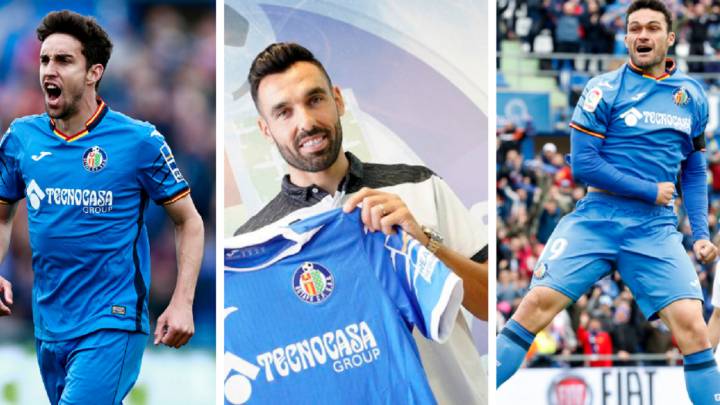 Jaime Mata, Enric Gallego y Jorge Molina. Los delanteros del Getafe que jugaron en Segunda B.