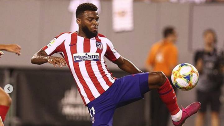 Lemar contra el Real Madrid.