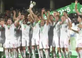 Así celebró el título de campeón de Europa la Sub-19