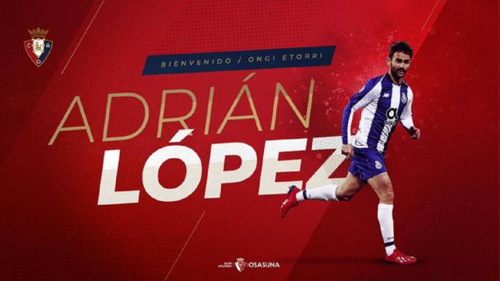 Adrián López ha fichado por Osasuna.