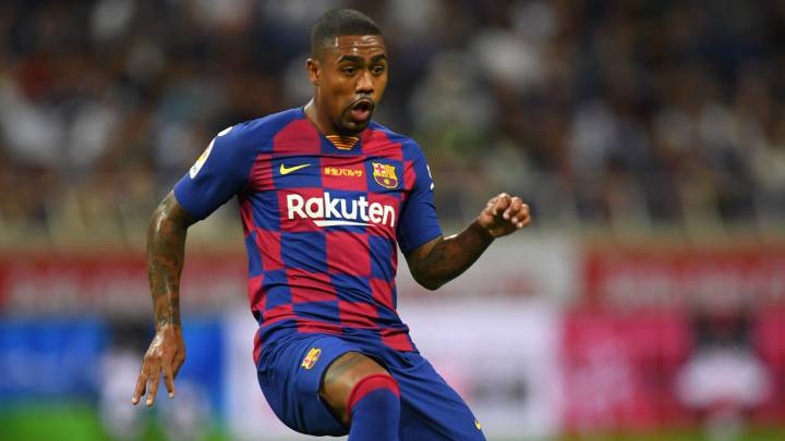 Malcom recibe un balón durante el encuentro de pretemporada entre Barcelona y Chelsea.