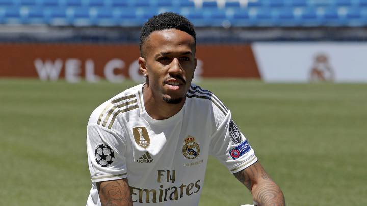 Militao, con el Real Madrid.
