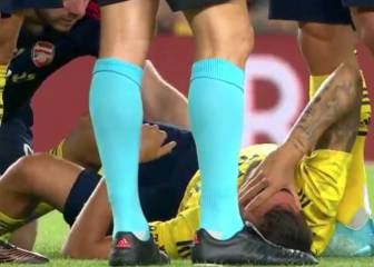La fuerte entrada de Lenglet a Ceballos que asustó al Arsenal