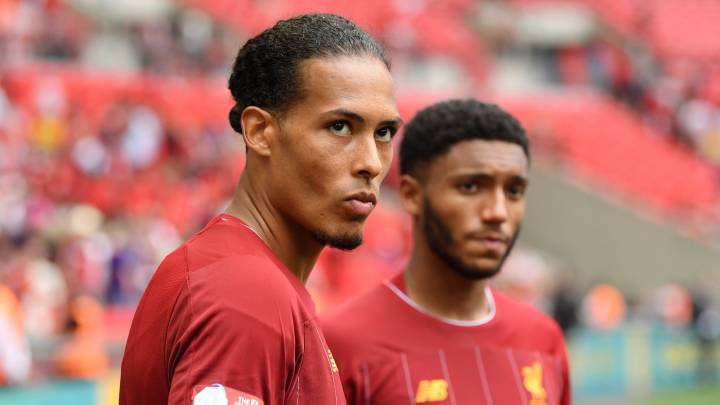 Virgil van Dijk tras perder la Community Shield en los penaltis ante el Manchester City.