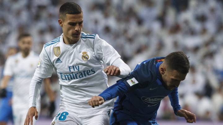 Jaime Seoane durante el Real Madrid-Fuenlabrada de Copa del Rey de la temporada 2017/2018