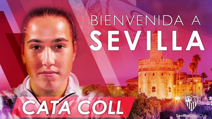 Cata Coll ya es jugadora del Sevilla.