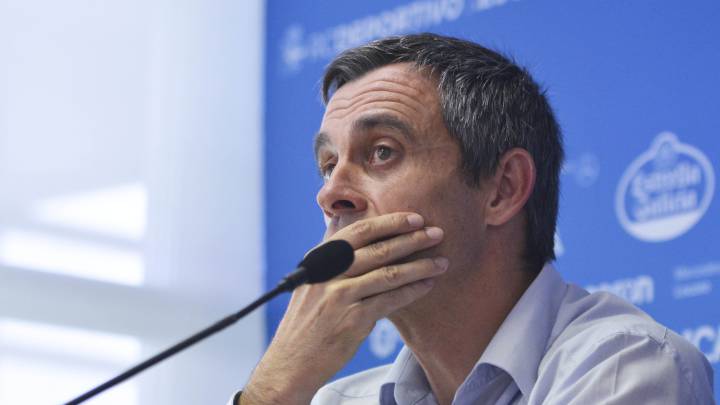 Carmelo del Pozo, director deportivo blanquiazul, analizó la actualidad del Deportivo.