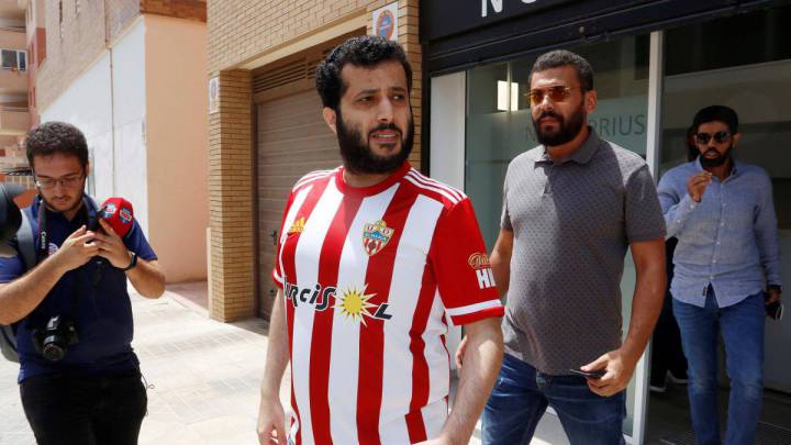 El jeque del Almería tomó el control del club la pasada semana.