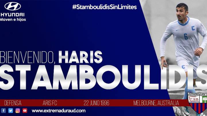 Haris Stamboulidis, nuevo jugador del Extremadura