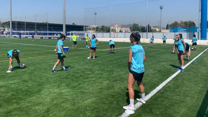 El Espanyol femenino ya se entrena junto al masculino