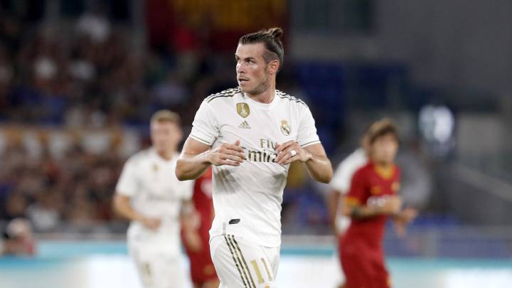 Bale, en el partido de ayer ante el Roma.