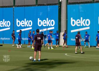 El Barcelona sigue entrenándose sin Messi